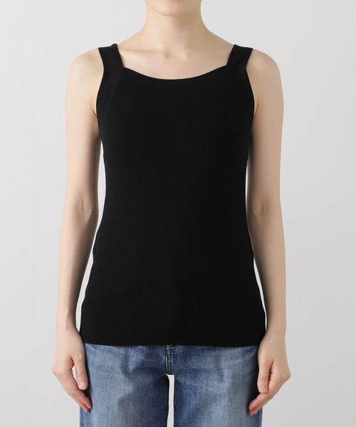 JOURNAL STANDARD(ジャーナルスタンダード)の「アメスリニットタンクトップ(タンクトップ・レディース・ブラウン/ブラック/ホワイト×ホワイト・FREE)」の14枚目の写真