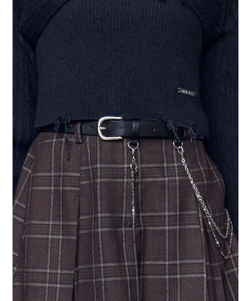 EMODA（エモダ）の「チャームチェーンベルト（ベルト・レディース・ブラック/ブラウン・FREE）」の4枚目の写真