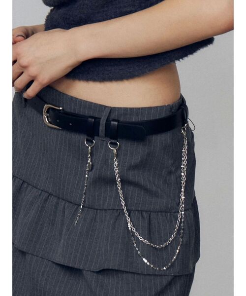 EMODA（エモダ）の「チャームチェーンベルト（ベルト・レディース・ブラック/ブラウン・FREE）」の10枚目の写真
