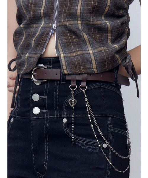 EMODA（エモダ）の「チャームチェーンベルト（ベルト・レディース・ブラック/ブラウン・FREE）」の13枚目の写真