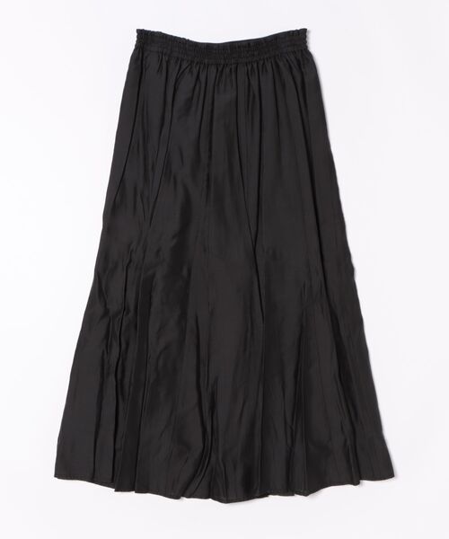 Jines(ジネス)の「シルキーローンフレアースカート【セットアップ可】(スカート・レディース・ブラック/ブラウン/パープル・38)」の4枚目の写真