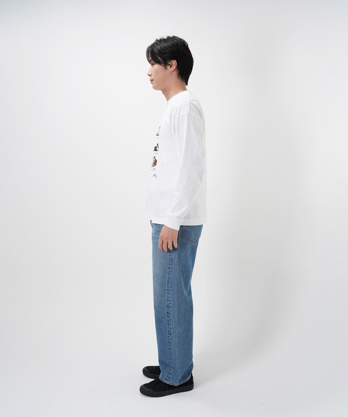 Common Noun(コモン ナウン)の「“CAT”&“DOG” Hirochika Machida 天竺ロンT(Tシャツ/カットソー・レディース・グレー/ホワイト・M/XL/L)」の19枚目の写真