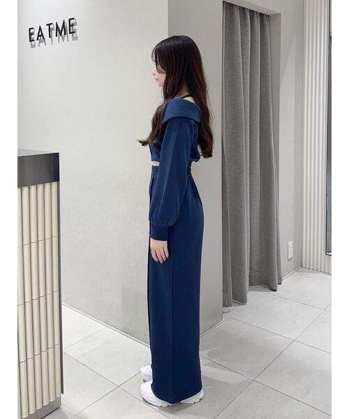 EATME(イートミー)の「【SETUP着用可】オフショルパーカーデザインTOP(Tシャツ/カットソー・レディース・グレー/ネイビー/ブラック・FREE)」の20枚目の写真