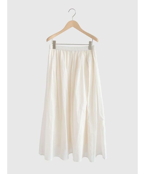 FIKA.(フィーカ)の「Pin tuck cotton skirt(スカート・レディース・オフホワイト/ブラック・MEDIUM)」の18枚目の写真