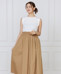 【UVカット】【接触冷感】ORGANIC FIELDプレーティング コンビワンピース