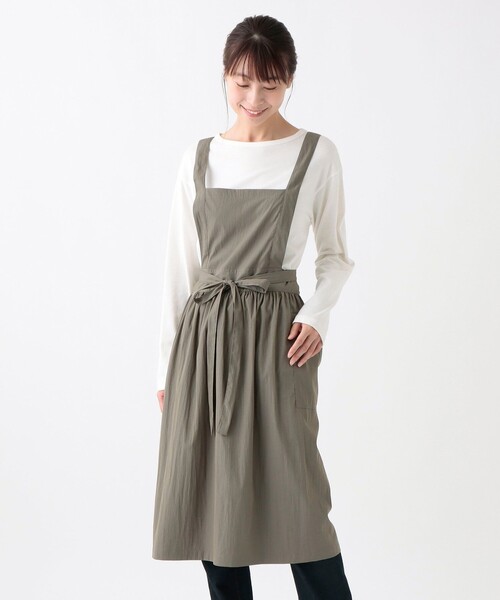 Afternoon Tea（アフタヌーンティー）の「ドレスエプロン（エプロン・レディース・ベージュ/グレー・ONE SIZE）」の8枚目の写真
