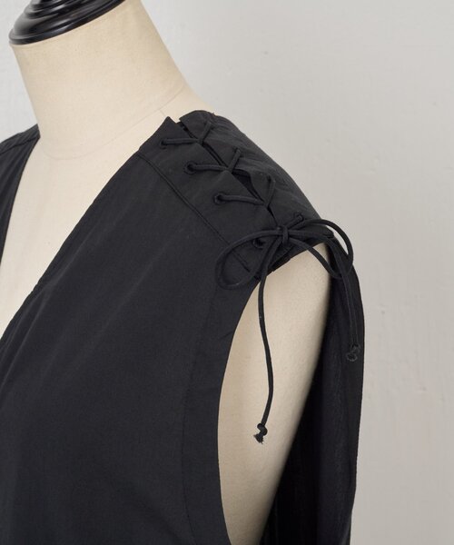 BEARDSLEY(ビアズリー)の「肩レースアップサロペット(サロペット/オーバーオール・レディース・ブラック・FREE)」の19枚目の写真