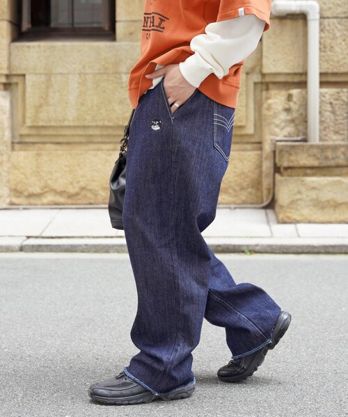 CPCM(シーピーシーエム)の「【ANYMAL】1ポイント刺繍裾フリンジデニム(デニムパンツ・レディース・ホワイト/ネイビー・MEDIUM/LARGE)」の20枚目の写真