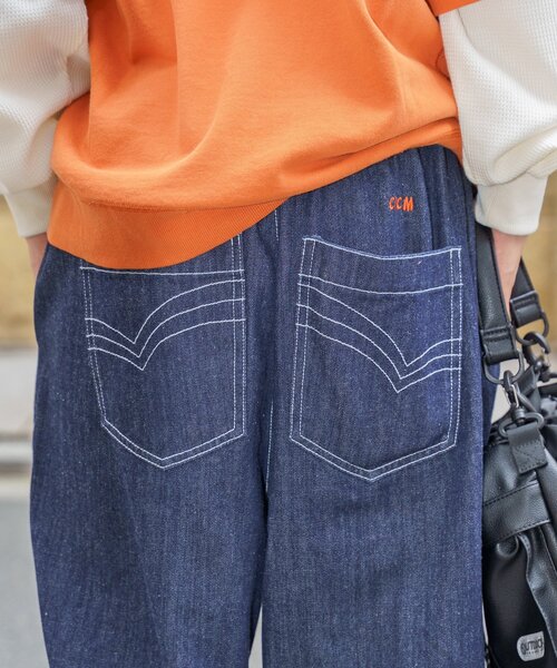 CPCM(シーピーシーエム)の「【ANYMAL】1ポイント刺繍裾フリンジデニム(デニムパンツ・レディース・ホワイト/ネイビー・MEDIUM/LARGE)」の21枚目の写真