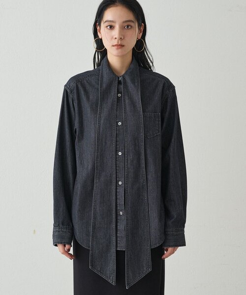 20周年限定】デニムボウタイブラウス（シャツ/ブラウス）｜LOUNGEDRESS
