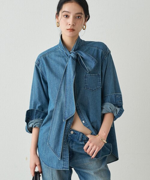 Loungdressデニムシャツ LOUNGEDRESS（ラウンジドレス）の「デニムシャツ（シャツ
