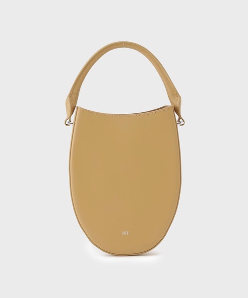 ADAM ET ROPE'（アダムエロペ）の「【PFT】Tamago Small ポシェット（ハンドバッグ・レディース・ブラウン/ホワイト/キャメル・FREE）」の12枚目の写真