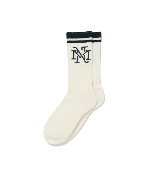 MAGIC NUMBER（マジック ナンバー）の「【MAGIC NUMBER】EMBLEM RETRO SOCKS（ソックス/靴下・メンズ・ホワイト系その他/グレー系その他2/グレー系その他3/ホワイト系その他2・FREE）」の2枚目の写真