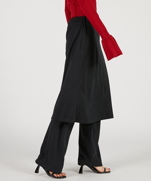 PRANK PROJECT（プランクプロジェクト）の「マルチウェイレイヤードパンツ / Multiway Layered Pants（その他パンツ・レディース・ブラック/アイボリー・38/36）」の8枚目の写真