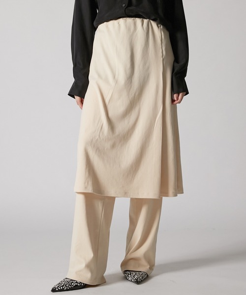 PRANK PROJECT（プランクプロジェクト）の「マルチウェイレイヤードパンツ / Multiway Layered Pants（その他パンツ・レディース・ブラック/アイボリー・38/36）」の14枚目の写真