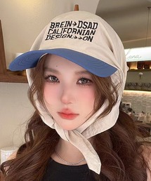MAISON SELECT（メゾンセレクト）の「7E24 CALIFORNIA ヘッドスカーフ バイザー ロゴ フラップ サンシェード キャップ（キャップ・レディース）」