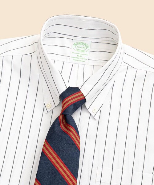 BROOKS BROTHERS(ブルックスブラザーズ)の「ストレッチコットン ロイヤルオックスフォード オルタネイトストライプ ドレスシャツ Slim Fit(ビジネスシャツ・メンズ・ブルー/ネイビー・14 1/2-31/15-31/15 1/2-31/15 1/2-32/15 1/2-33/16-32/16-33/17-32/17-33/15-32/16-31/16 1/2-32/16 1/2-33/14 1/2-32)」の9枚目の写真