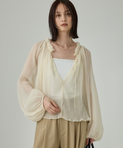 hyeon ヘヨン tsubutsubu ブラウス ツブツブブラウス HYEON (ヘヨン) official online store