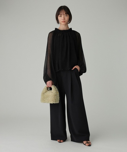 BABYLONE（バビロン）の「2WAY楊柳ブラウス（シャツ/ブラウス・レディース・ブラック/ピンク/ライトベージュ・フリー）」の19枚目の写真