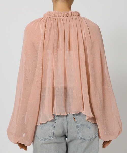 BABYLONE（バビロン）の「2WAY楊柳ブラウス（シャツ/ブラウス・レディース・ブラック/ピンク/ライトベージュ・フリー）」の16枚目の写真