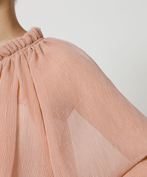 BABYLONE（バビロン）の「2WAY楊柳ブラウス（シャツ/ブラウス・レディース・ブラック/ピンク/ライトベージュ・フリー）」の13枚目の写真