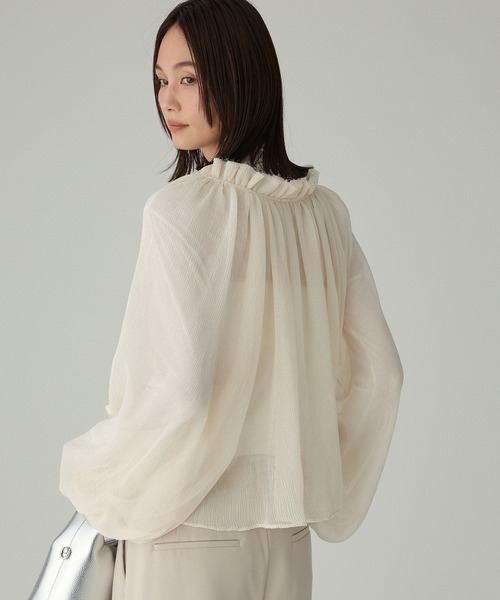 BABYLONE（バビロン）の「2WAY楊柳ブラウス（シャツ/ブラウス・レディース・ブラック/ピンク/ライトベージュ・フリー）」の22枚目の写真