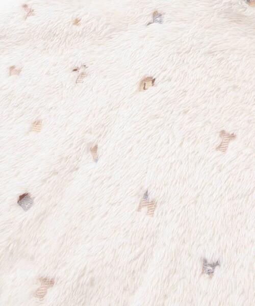 SLAP SLIP BABY(スラップスリップベビー)の「【お揃い】フード付き総柄刺しゅうもこもこボアマントベビー(50~90cm)(その他ベビーウェア・キッズ・オフホワイト/ピンク・FREE)」の12枚目の写真