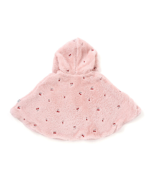 SLAP SLIP BABY(スラップスリップベビー)の「【お揃い】フード付き総柄刺しゅうもこもこボアマントベビー(50~90cm)(その他ベビーウェア・キッズ・オフホワイト/ピンク・FREE)」の15枚目の写真