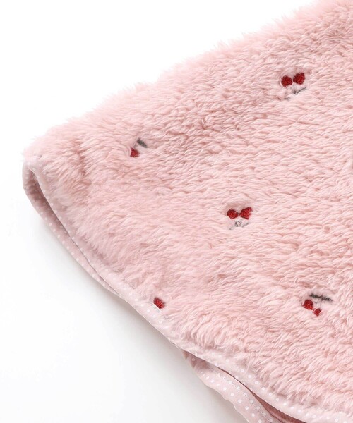 SLAP SLIP BABY(スラップスリップベビー)の「【お揃い】フード付き総柄刺しゅうもこもこボアマントベビー(50~90cm)(その他ベビーウェア・キッズ・オフホワイト/ピンク・FREE)」の17枚目の写真
