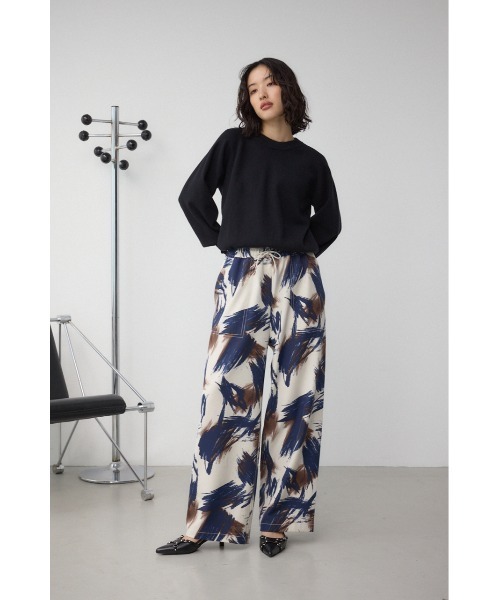 AZUL by moussy(アズールバイマウジー)の「パッチポケットウエストイージーパンツ(スラックス・レディース・ブラック系その他/ブラック/ホワイト系その他/ブラウン・SMALL/MEDIUM)」の6枚目の写真