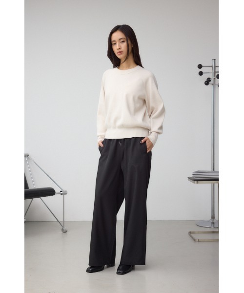 AZUL by moussy(アズールバイマウジー)の「パッチポケットウエストイージーパンツ(スラックス・レディース・ブラック系その他/ブラック/ホワイト系その他/ブラウン・SMALL/MEDIUM)」の17枚目の写真