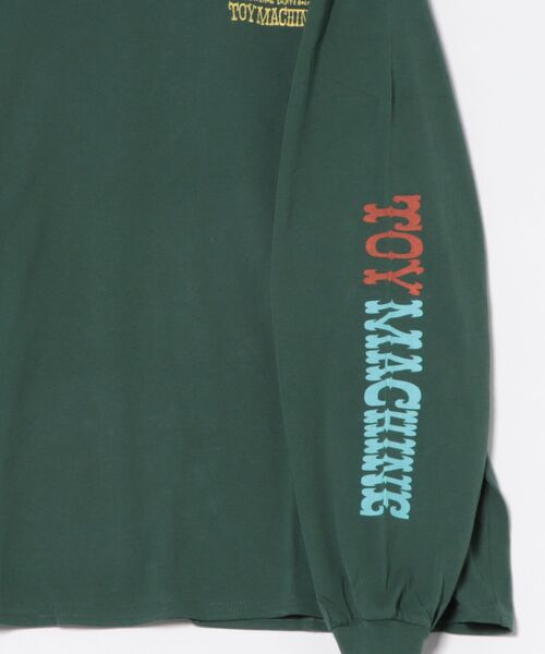 TOY　MACHINE（トイ　マシーン）の「TOY MACHINE/トイマシーン 長袖 Tシャツ ロンT バックプリント 袖プリント ロゴ オーバーサイズ KNIFE SECT LONG TEE MTMFFLT3（Tシャツ/カットソー・メンズ・グリーン/ホワイト/ブラック・M/XL/L）」の5枚目の写真