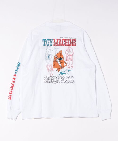 TOY　MACHINE（トイ　マシーン）の「TOY MACHINE/トイマシーン 長袖 Tシャツ ロンT バックプリント 袖プリント ロゴ オーバーサイズ KNIFE SECT LONG TEE MTMFFLT3（Tシャツ/カットソー・メンズ・グリーン/ホワイト/ブラック・M/XL/L）」の7枚目の写真