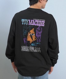TOY MACHINE（トイ マシーン）の「TOY MACHINE/トイマシーン 長袖 Tシャツ ロンT バックプリント 袖プリント ロゴ オーバーサイズ KNIFE SECT LONG TEE MTMFFLT3（Tシャツ/カットソー）」