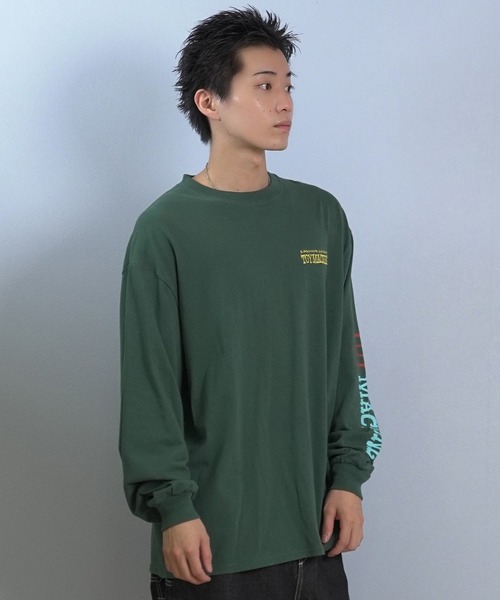 TOY　MACHINE（トイ　マシーン）の「TOY MACHINE/トイマシーン 長袖 Tシャツ ロンT バックプリント 袖プリント ロゴ オーバーサイズ KNIFE SECT LONG TEE MTMFFLT3（Tシャツ/カットソー・メンズ・グリーン/ホワイト/ブラック・M/XL/L）」の17枚目の写真