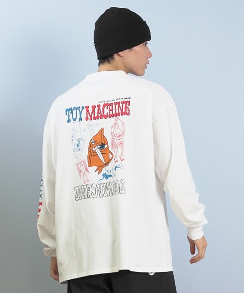 TOY　MACHINE（トイ　マシーン）の「TOY MACHINE/トイマシーン 長袖 Tシャツ ロンT バックプリント 袖プリント ロゴ オーバーサイズ KNIFE SECT LONG TEE MTMFFLT3（Tシャツ/カットソー・メンズ・グリーン/ホワイト/ブラック・M/XL/L）」の9枚目の写真