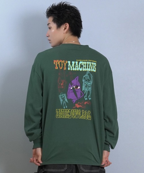 TOY　MACHINE（トイ　マシーン）の「TOY MACHINE/トイマシーン 長袖 Tシャツ ロンT バックプリント 袖プリント ロゴ オーバーサイズ KNIFE SECT LONG TEE MTMFFLT3（Tシャツ/カットソー・メンズ・グリーン/ホワイト/ブラック・M/XL/L）」の18枚目の写真