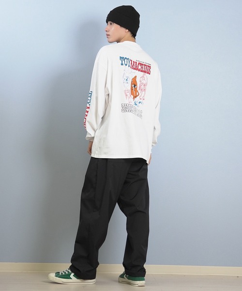 TOY　MACHINE（トイ　マシーン）の「TOY MACHINE/トイマシーン 長袖 Tシャツ ロンT バックプリント 袖プリント ロゴ オーバーサイズ KNIFE SECT LONG TEE MTMFFLT3（Tシャツ/カットソー・メンズ・グリーン/ホワイト/ブラック・M/XL/L）」の12枚目の写真