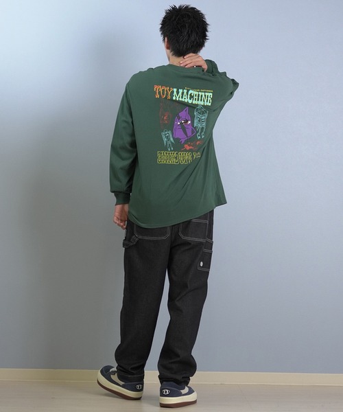 TOY　MACHINE（トイ　マシーン）の「TOY MACHINE/トイマシーン 長袖 Tシャツ ロンT バックプリント 袖プリント ロゴ オーバーサイズ KNIFE SECT LONG TEE MTMFFLT3（Tシャツ/カットソー・メンズ・グリーン/ホワイト/ブラック・M/XL/L）」の21枚目の写真