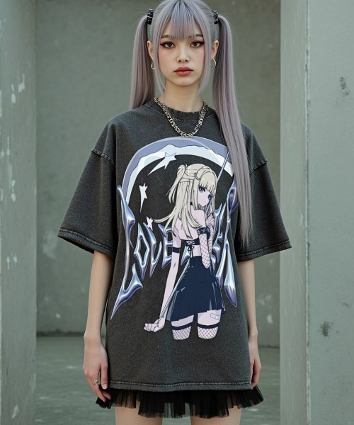 衛星とカラテア　Tシャツ　XLサイズ　春霞に溶ける夢想　SSチケット特典 Tシャツ：『HELL HEART』SHARA +特典付 | DieodeDesignShop
