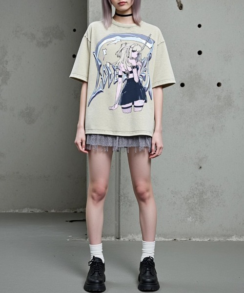 衛星とカラテア　Tシャツ　XLサイズ　春霞に溶ける夢想　SSチケット特典 A'GEM/9 × .kom 『LOVE KILLER/ラブ キラー』 デスガール
