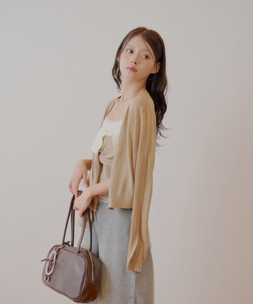 シアーカーディガン+ねじりシャツドッキングベアセット(カーディガン シアーカーディガン+ねじりシャツドッキングベアセット(カーディガン