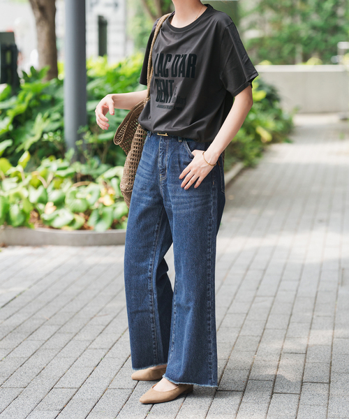 Spick & Span(スピックアンドスパン)の「《追加》La Hutte / ラ ユット ロゴTee(Tシャツ/カットソー・レディース・ホワイト系その他/ホワイト×ホワイト/ブラックミックス・FREE)」の8枚目の写真
