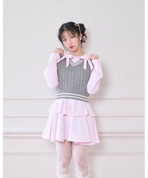 ベストセットシャツワンピース