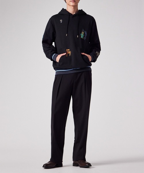 Paul Smith(ポールスミス)の「“Little Beasts Embroidery” パーカ【253507 072YE】(パーカー・メンズ・ネイビー・MEDIUM/LARGE/X-LARGE)」の9枚目の写真