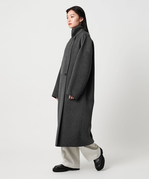 ＜MARW UNITED ARROWS＞リバー ロングコート　ダークグレー MARW UNITED ARROWS コート アウター 「MARW ARROWS」リバー