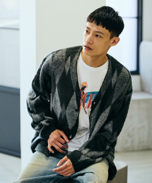 TOWNCRAFT / タウンクラフト SHAGGY VINTAGE PATTERN CARDIGAN