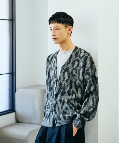 希少超美品タウンクラフトアクリルモヘアタッチカーディガン TOWN CRAFT】 タウンクラフト モヘアタッチ アクリルカーディガン