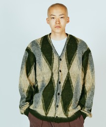TOWNCRAFT(^ENtg)TOWNCRAFT / ^ENtg SHAGGY VINTAGE PATTERN CARDIGAN Ip[h A[KC fCW[ VM[ J[fBK wA^b`(J[fBK/{)