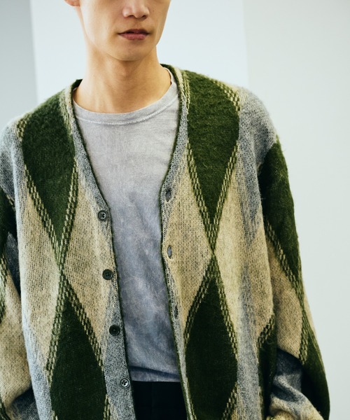 TOWNCRAFT / タウンクラフト SHAGGY VINTAGE PATTERN CARDIGAN